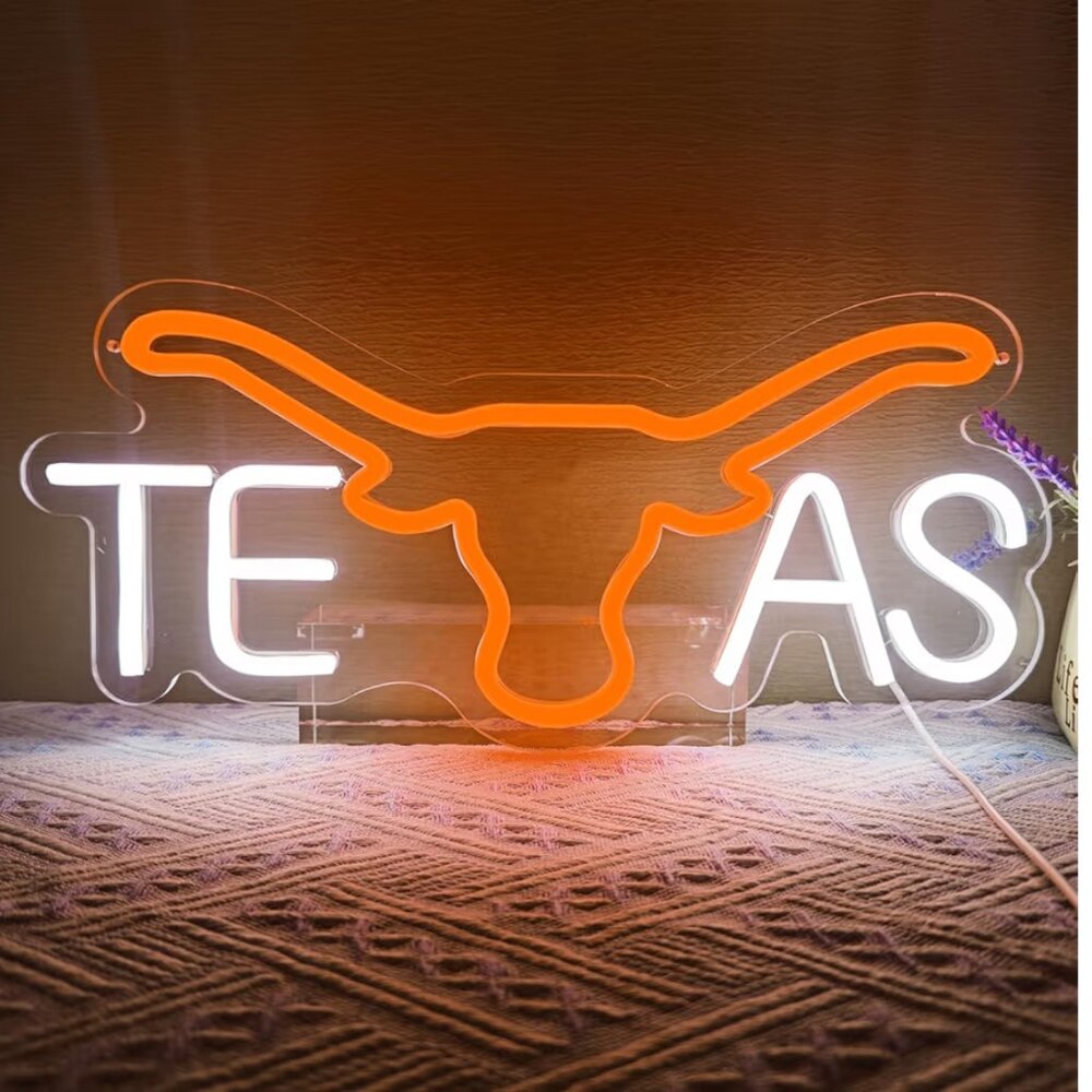 TEXAS LONGHORN NEON LED SIGN